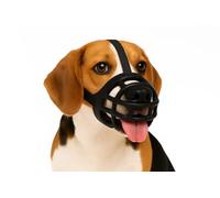 Dog Muzzle - Medium - Soft Silicone Adjustable Muzzle for Comfort & Safety - Suitable for Training, Walking & Vet Visits - Flamingo Muzzle Benzo M