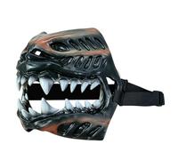 Dog Muzzle No Bite Halloween Costume, Dog Mouth Cover with Scary Teeth | Adjustable Latex Pet Cosplay Muzzle for Halloween Parties, Dress Up Events and Photo Props