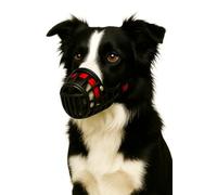 Dog Muzzle - Small - Durable & Adjustable Plastic Muzzle for Safe Control - Ideal for Walks & Training - Flamingo Muzzle Silas M