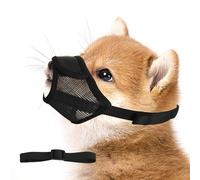 Dog Muzzle Small Medium Larg, Prevent Barking Eating Biting Chewing Ideal Muzzles for Small Chihuahua Pomeranian Dachshund Toy Poodle Adjustable Breathable soft Muzzle for Longer Nosed Dogs (M)