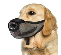 Dog Muzzle, Soft Air Mesh Muzzle for Small Medium Large Dogs, Front Opening Design, Prevent Bitting, Barking, Chewing, Carving, Breathable, Adjustable, Allows