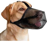 Dog Muzzle, Soft Mesh Covered Muzzles for Small Medium Large Dogs, Poisoned Bait Protection Muzzle with Adjustable Straps, Prevent Biting Chewing and Licking