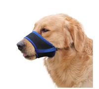 Dog Muzzle,Soft Mesh Dog Muzzles Dogs, Breathable Adjustable Loop Pets Muzzle to Prevent Biting Barking and Chewing, Ideal for Training, Grooming & Daily Use (Blue, 4#XL)