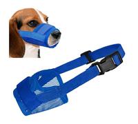 Dog Muzzle,Soft Mesh Dog Muzzles Dogs, Breathable Adjustable Loop Pets Muzzle to Prevent Biting Barking and Chewing, Ideal for Training, Grooming & Daily Use (Blue, 1#S)