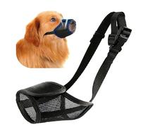 Dog Muzzle, Soft Mesh Muzzle for Small Dog with Adjustable Straps and Breathable Design, Anti Bark Muzzle for Dogs to Prevent Biting Chewing During Walks or Vet Visits（Black, S）