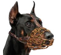 Dog Muzzle to Prevent Biting, Basket Muzzles for Large Medium Small Dogs Allows Panting Drinking Anti Chewing, Perfect for Grooming Trimming Training and Aggressive Reactive Dog (Brown, Size 5)