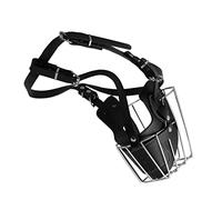 Dog Muzzles Basket Muzzle Pitbull Metal Cage Muzzle with Adjustable Straps Anti Biting Barking Chewing Training Dedicated Dog Muzzle for Large Dogs