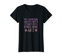 Dog My Windows Aren't Dirty That's My Dog's Nose Art Grunge T-Shirt