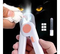 Dog Nail Clippers, Cat Nail Clippers with LED Light, Pet Nail Clippersand Trimmers, Anti Cutting Blood Line, for Small Medium Dogs Cats Rabbits and Guinea Pigs Grooming Tool