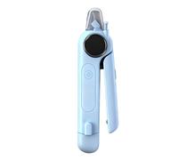 Dog Nail Clippers & Grinder 2-in-1,Electric Pet Trimmer with LED Light, Quiet 3-Speed File with Splash Guard, Low Vibration Cordless, USB Type-C Rechargeable for Dogs and Cats (Blue)