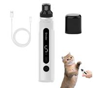 Dog Nail File, Dog Nail Bow, Adjustable Quiet Safe Electric Nail Trimmer with LED Light, Portable Pet Grooming Material for Boys, Old Professionals