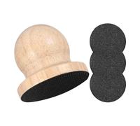 Dog Nail File - Wooden Silent 3 Pcs Replaceable Sandpaper Claw Care - Dog Nail Trim Shelf - for Home Use, Salon, Files, Sanding, Grooming, Trimming