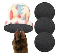 Dog Nail Filer, Wooden Handle with 4 Replaceable Glass Cards, Scratching Mat for Cat Nails, for Grooming Cutting and Filing, Gentle Care at Home or in the Store for Pets