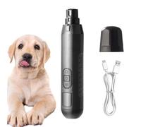Dog Nail Grinder, Electric Pet Nail Trimmer, 5-Speed Rechargeable Grooming Tool, Low-Noise Paws Care for Small Medium Large Pets, 18 x 3.5 x 3 cm 1200 mAh White Orange Blue Dark Gray
