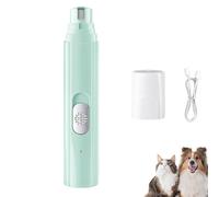 Dog Nail Grinder, Nail Trimmer, 3 Grinding Modes & 2 Levels, Ultra-Quiet Operation, Smart LED Pet Grinder, USB Charge,Pet Paws Grooming Smoothing Tool (Green)