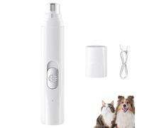 Dog Nail Grinder, Nail Trimmer, 3 Grinding Modes & 2 Levels, Ultra-Quiet Operation, Smart LED Pet Grinder, USB Charge,Pet Paws Grooming Smoothing Tool (White)
