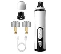 Dog Nail Grinder - Rechargeable Puppy Toenail Trimmer, Electric Grooming Tool with LED Illumination Guide, Low Noise Precision Filing Feature, Ideal for Small Medium Large Pet Care