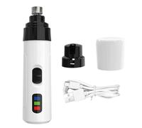 Dog Nail Grinder Silent Groom Pro - Electric Low-Noise Pet Claw Grinder, USB-C Rechargeable, Dual-Speed 7000/8000 RPM, Diamond Bit, 2 Heads, Safe Nail File for Small, Medium & Large Dogs & Cats