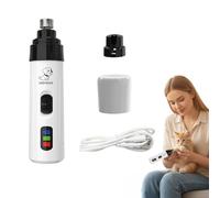 Dog Nail Grinders - Cordless Electric Pet Nail Trimmer, Silent USB Rechargeable Dog Claw Grinder with Diamond Bit, Low-Noise Nails Clippers & File Trimmer for Dogs & Cats, Home & Travel Grooming