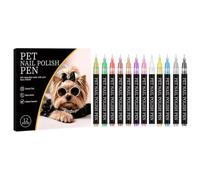Dog Nail Pens - 12 Color Quick-Dry Markers, Safe Precision Tool