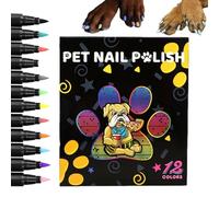 Dog Nail Polish Pens- Nail Polish | Naiil Art - Pet Drawing Kit | High Color Saturation DIY Nael Polishh for Dogs, Cats, Rabbits, Parrots - Pet Art Set for Safe Grooming, Pat Beauty,