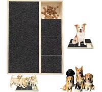 Dog Nail Scratch Board, Premium Durable Wood Paw Filing Station with Secure Treat Puzzle, Anxiety-Free Claw Groomer, Gentle Alternative to Clippers, Anti-Slip Nail Grinder for Small Medium Pets (1)