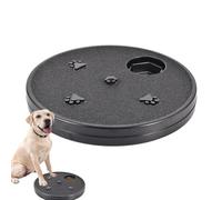Dog Nail Scratch Board, Rotatable Scratch Mat for Dogs, Round Slow Feeding Toy, Interactive Pet Food Puzzle, Designed with a Sturdy Base for Indoor Dogs, 12.99 x 12.99 Inches