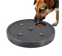 Dog Nail Scratch Board, Rotating Pets Mat, Interactive Feeding Puzzle Toy with Textured Exterior for Grinding Claws, Indoor Training, Mental Stimulation, Play, 12.99 x 12.99 x 1.57 inches