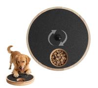 Dog Nail Scratch Board - Solid Pine Wood 30x25cm, Stress Free Enrichment Grooming Gadget | Rotating Paw File with Treat Reward Box for Puppy Small Medium Animals Home Living Room and Bedroom