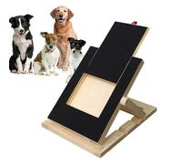 Dog Nail Scratch Board With Treat Box - Wooden Dog Nail Scratch Pad Built-in Snack Drawer Sandpaper, Adjustable Portable Trimming For All Breeds Indoor Outdoor, Stress-Free Alternative To Grinders