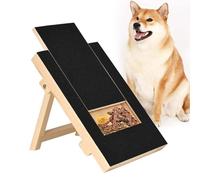 Dog Nail Scratch Board with Treat Draw,Nail File Board, Wooden Pull-Out Scratching Board, for Filing Nails Stress-Free Pet Nail Care