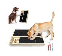 Dog nail scratch board with treat pad,nails 3 in 1 Removable Scratching Board with Snack Box,Dog Nail Grinder with Razor Sharp Blade Professional for Heavy Duty Large Medium Small Dogs Cats Pets
