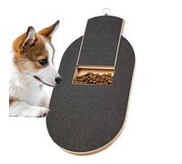 Dog Nail Scratch Board, Wooden 2-in-1 Paw Grinding Pad With Pull-Out Treat Compartment & Sandpaper Surfaces For Dogs & Puppies Claw Care Grooming,43x25x3cm