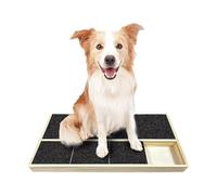 Dog Nail Scratch Board - Wooden Dog Scratch Pad for Nails with Treat Box, Interactive Nail File for Stress-Free Grooming, Portable Scrtch Mat for Large & Senior Dogs