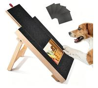 Dog Nail Scratchs Pad, Solid Wood Stress Free Scratch Board With Treat Box, Pet Nail Trimming Board, Works For Dogs And Cats(equipped With 5 Spare Sandpapers)