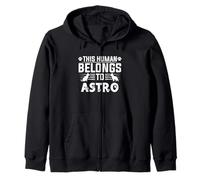 Dog Name Astro Gift Belongs To Pet Dog Astro Zip Hoodie