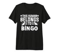 Dog Name Bingo Personalised Gift This Human Belongs to a Premium T-Shirt