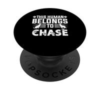 Dog Name Chase Personalised Gift This Human Belongs To a PopSockets Adhesive PopGrip
