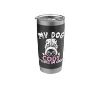 Dog Name Cody Personalised Gift My Dog Thinks Im Cool Stainless Steel Insulated Tumbler