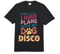 Dog Name Disco Personalised Gift Busy with My Dog Disco Comfort Colors Adult Heavyweight T-Shirt