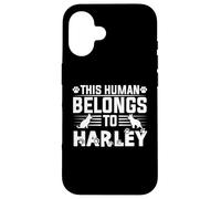 Dog Name Harley Personalised Gift This Human Belongs To a Case for iPhone 16