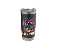 Dog Name Jasper Personalised Gift Busy with My Dog Jasper Stainless Steel Insulated Tumbler