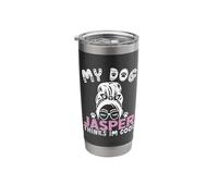 Dog Name Jasper Personalised Gift My Dog Thinks Im Cool Stainless Steel Insulated Tumbler