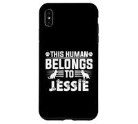 Dog Name Jessie Personalised Gift This Human Belongs To a Case for iPhone XS Max