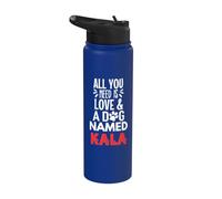Dog Name Kala Design - All You Need is Love! Stainless Steel Insulated Water Bottle