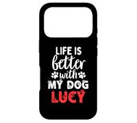 Dog Name Lucy Life Is Better With My Dog Named Lucy Case for iPhone 17 Pro