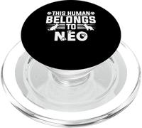 Dog Name Neo Personalised Gift This Human Belongs To a PopSockets PopGrip for MagSafe