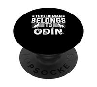 Dog Name Odin Personalised Gift This Human Belongs To a PopSockets Adhesive PopGrip