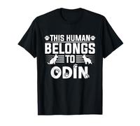 Dog Name Odin Personalised Gift This Human Belongs to a T-Shirt