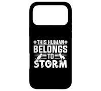 Dog Name Storm Personalised Gift This Human Belongs To a Case for iPhone 17 Pro Max